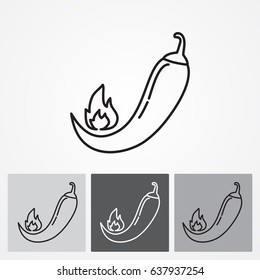 Line icon- pepper 
