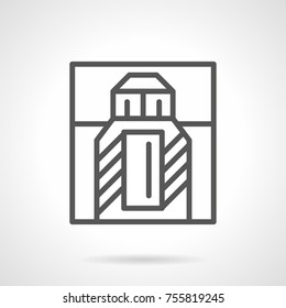 Line icon perfumery bottle