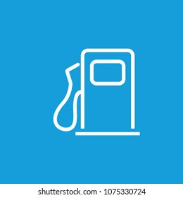 Line icon of petrol filling station. Fuel, gasoline, gas filling station. Road signs concept. Can be used for topics like transportation, energy, oil and gas industry