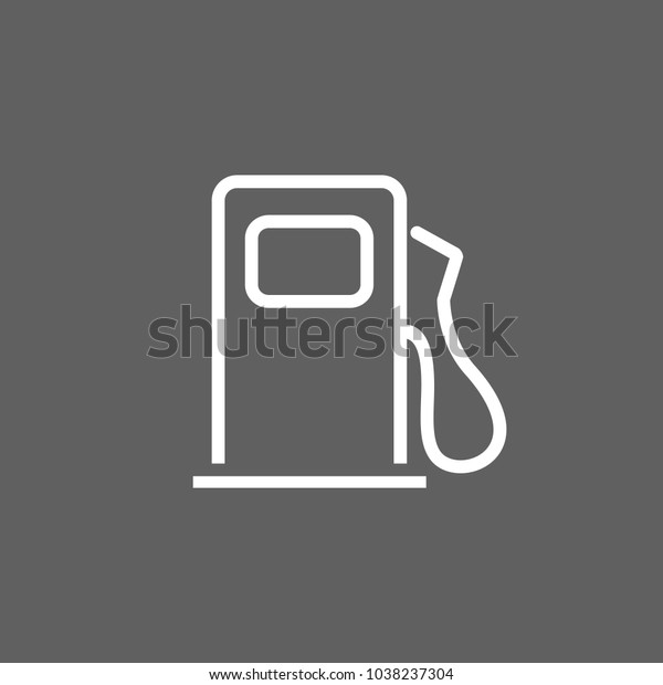 Line icon of\
petrol filling station. Fuel, gasoline, gas filling station. Road\
signs concept. Can be used for topics like transportation, energy,\
oil and gas industry