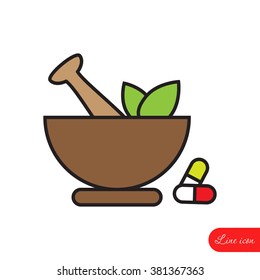 Line icon- pharmacy