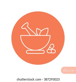 Line icon- pharmacy
