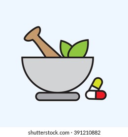 Line icon- pharmacy