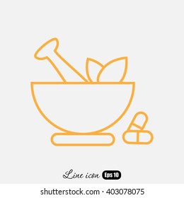 Line icon- pharmacy