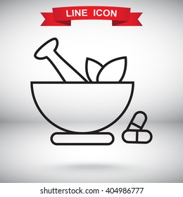 Line icon- pharmacy