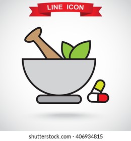 Line icon- pharmacy