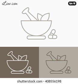 Line icon- pharmacy