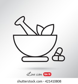 Line icon- pharmacy