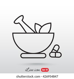 Line icon- pharmacy