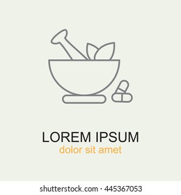 Line icon- pharmacy