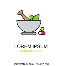 Line icon- pharmacy