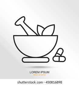 Line icon- pharmacy