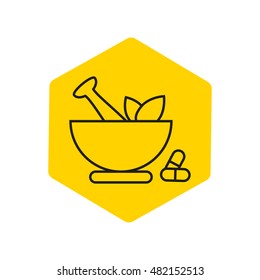 Line icon- pharmacy