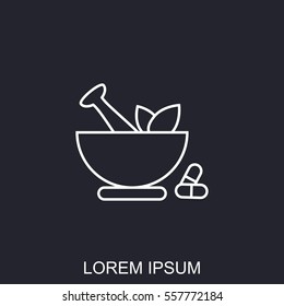 Line icon- pharmacy