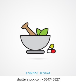 Line icon- pharmacy