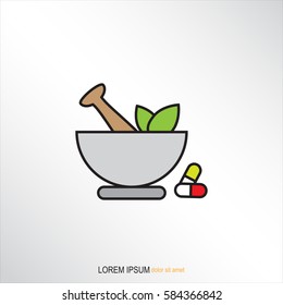 Line icon- pharmacy