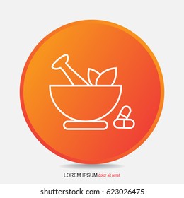 Line icon- pharmacy