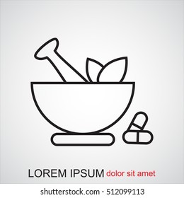 Line icon- pharmacy concept
