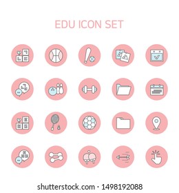 Line icon for Physical Education and Sports