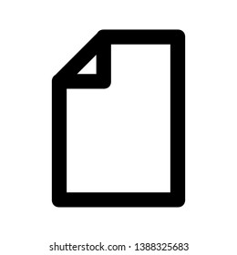 line icon for a piece of paper