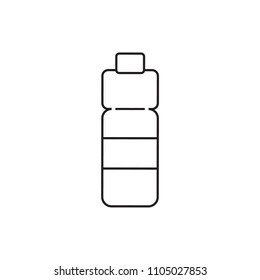 Line icon plastic bottle
