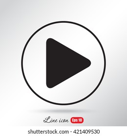 Line icon- play