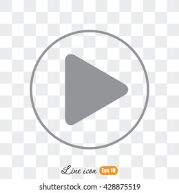 Line icon- play