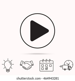 Line icon- play
