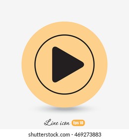 Line icon- play