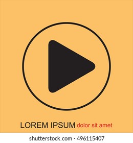 Line icon- play
