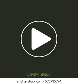 Line icon- play