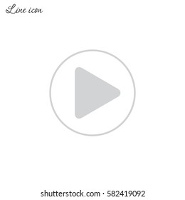 Line icon- play