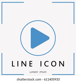 Line icon- play