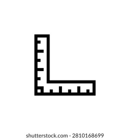Line icon of a plumbing faucet with pipe fittings, representing plumbing and water supply work. Isolated on white background, fully editable vector illustration.