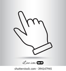 Line icon- pointer