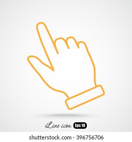 Line icon- pointer
