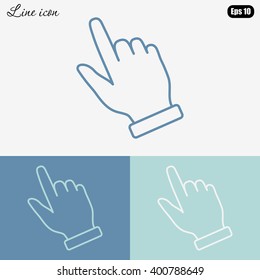 Line icon- pointer