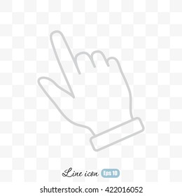 Line icon- pointer