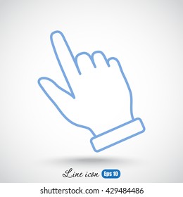Line icon- pointer