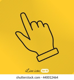 Line icon- pointer