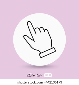 Line icon- pointer