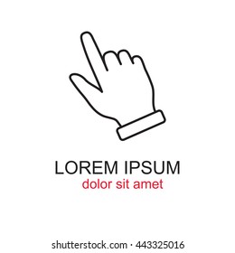 Line icon- pointer