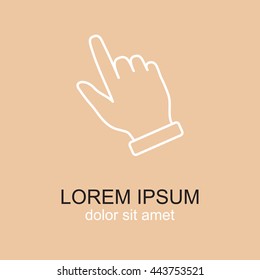Line icon- pointer