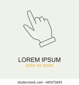 Line icon- pointer