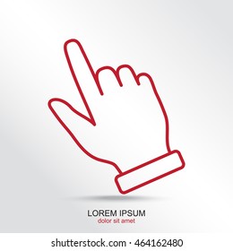 Line icon- pointer