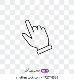 Line icon- pointer