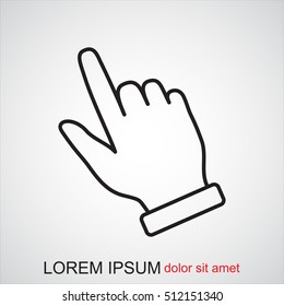 Line icon- pointer