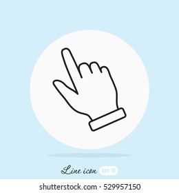Line icon- pointer