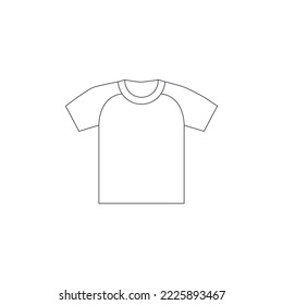 Icono de la línea de la iluminación Vector de camisetas Polo. Dibujar un icono de vector de camisa simple aislado en fondo blanco. Línea simple Polo Henley Shirt. Icono de la línea del símbolo de la camiseta informal