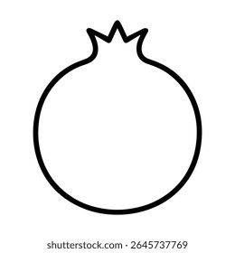 line icon pomegranate on white background
Vector icon on the theme of fruits and vegetables movement
